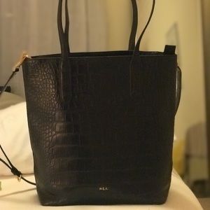 Ralph Lauren Croc Print Carry or Shoulder Bag